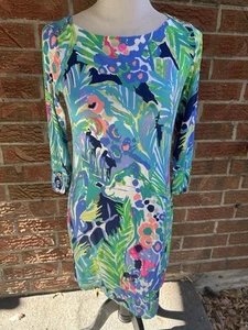 Lilly Pulitzer Multi Purrfect UPF 50 Sophie Dress Size SMALL #17412 - Picture 1 of 6