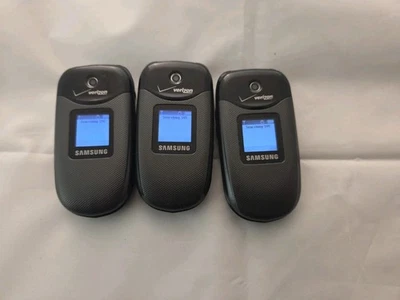 (3)Samsung Gusto SCH-U360 Cell Phone  2" Color Display Single SIM Cellular Black - Image 1 of 4