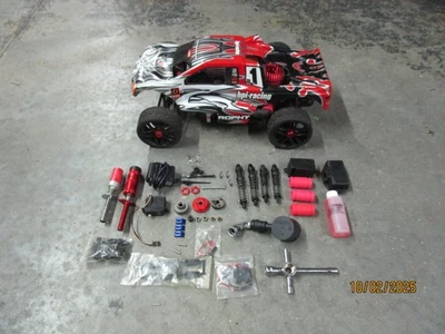 HPI Racing Stadium Truck/Trophy Nitro RC Car w Big Red Engine .028 w Extras - Image 1 of 4