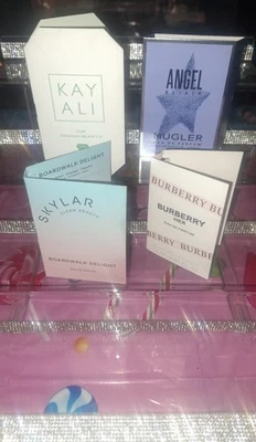 Luxury Designer Perfume Sampler Set 4 Pack -Burberry, Mugler, Skylar, Kayali - Image 1 of 4