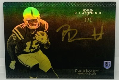 2015 Topps Diamond Phillip Dorsett 1/1 Auto RC RARE IND Colts ATL Falcons Miami - Image 1 of 4