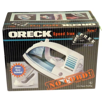 Plancha inalámbrica Oreck Speed modelo TX850 con base de alimentación giratoria sellada de fábrica Foto 1 de 3