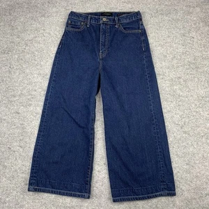 Banana Republic Premium Denim High Rise Wide Leg Crop Jeans Gr. 28 Dark Wash - Bild 1 von 8