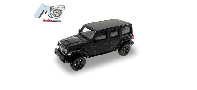 Herpa 87MC000028 - 1/87 MicroCity: Jeep Wrangler, Nero (Dal 2017) - Nuovo - Immagine 1 di 1