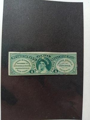 U.S.A MATCH AND MEDICINE STAMPS SCOTT RS49d. - Image 1 of 2