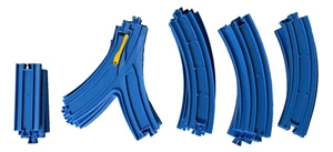 Lot of 25 Vintage 2001 TOMY Plarail Thomas & Friends Blue Train Tracks - Picture 1 of 1
