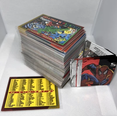 1993 Skybox Marvel Series 4 full set #1-180 NM-Excellent Condition.  - Image 1 of 4