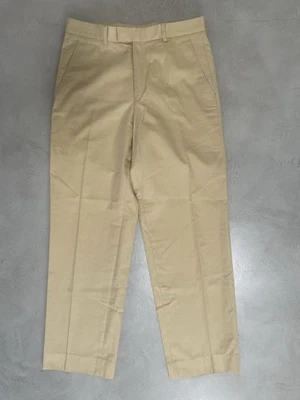 Ermenegildo Zegna платье брюки хаки желтовато-коричневый плоский передний роскошь брюки мужские 32 x 30 - Изображение 1 из 4