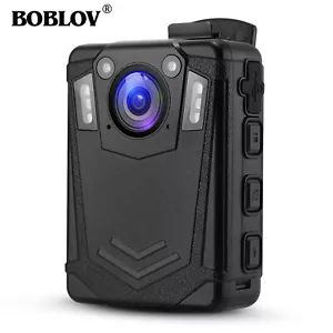 BOBLOV Body Camera 8H Recording with Audio Body Mounted Camera Night Vision 64GB - Picture 1 of 12
