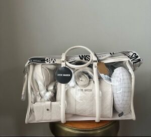 STEVE MADDEN Vanilla   6 Piece Travel Gift Set With Crossbody Bag NWT