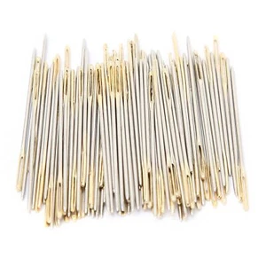 100 piezas agujas de punto de cruz metal costura bordado con estuche de caja (24) - Imagen 1 de 22