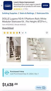 DOLLE LUGANO Modular Staircase $1250 OBO - Picture 1 of 3