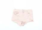 H&M Womens Pink Cotton Bermuda Shorts Size 6 Regular