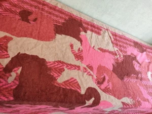 HERMES Paris Beach Towel Bath Towel Blanket Cotton 100% Tiger 163 x 91cm Red - Picture 1 of 12