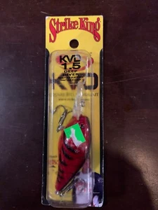 SQUARE BILL CRANKBAIT KVD 1.5 Deep Diver fish bait/lure Delta Red Strike King - Picture 1 of 4