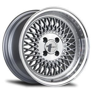 (1) 15x8 +25 Avid 1 AV-18 4x100 Silver / Machined Lip Wheel - Picture 1 of 3