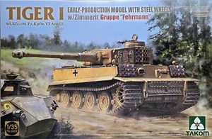 TAK2202 Takom Modelo TIGER I EARLY-Ruedas de acero Zimm. - Grupo Fehr Kit 1:35 - Imagen 1 de 3