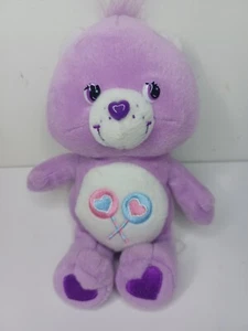 Vintage Care Bear Lolly Pops 9" Purple Stuffed Toy 2002 Plush Toy Purple Eyes  - Picture 1 of 5