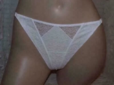 Tanga de encaje elástico blanco La Perla Studio vintage colección encaje M Foto 1 de 2