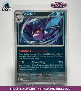 Crobat 029/064 Holograma Inverso Pokemon Juego de Cartas Coleccionables: Fábula Cubierta COMO NUEVO ENVIADO HOY - Imagen 1 de 2