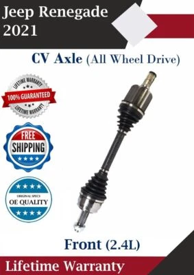 New OE Front CV Axle For 2021 Jeep Renegade 2.4L 4X4 Lifetime Warranty - Image 1 of 4