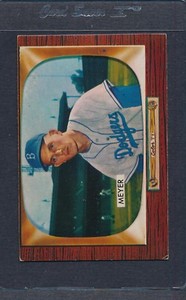 1955 Bowman #196 Russ Meyer Dodgers VG/EX *1950