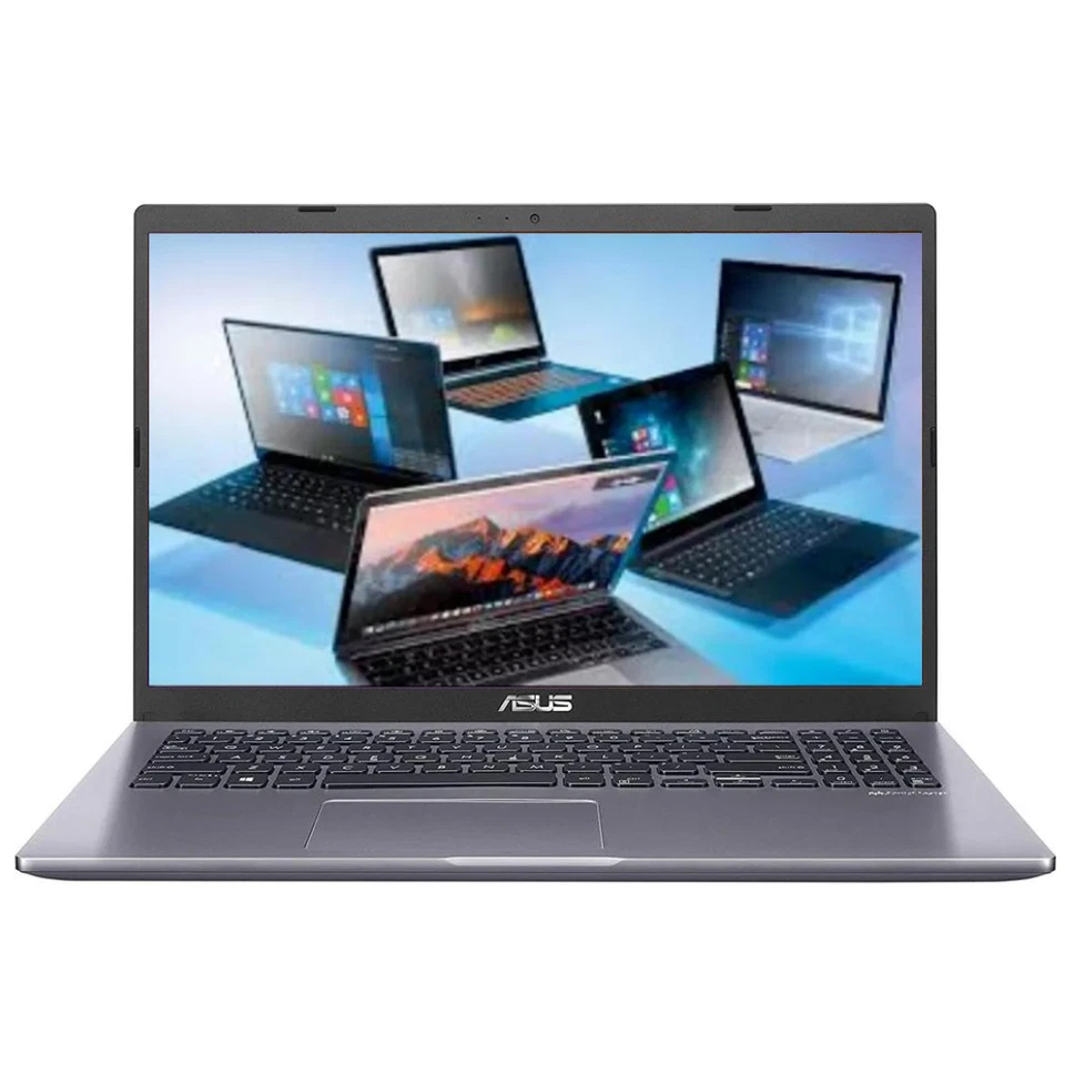 Ноутбук Asus 15,6 дюйма полная высокая четкость AMD Ryzen 7-3700U, 8 ГБ RAM, 512 ГБ, Win 10 темно-серый - M509D - Изображение 1 из 4