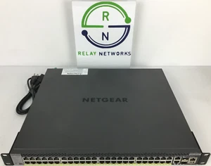 NETGEAR GSM4352PS M4300-52G-PoE+ 48 ports PoE+ Managed PoE Switch 1X APS550W - Picture 1 of 10