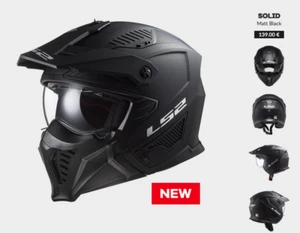 CASCO LS2 OF 606 DRIFTER ECE 22-06 NERO SOLID MATT BLACK NOVITA' 2023 - Foto 1 di 11