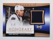 2005-06 Upper Deck Trilogy Honorary Swatches #HSTB Todd Bertuzzi