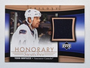 2005-06 Upper Deck Trilogy Honorary Swatches #HSTB Todd Bertuzzi