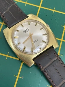 Mens Dress Watch Camy 1970s Running Well - Picture 1 of 6