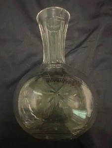 ABP Cut Crystal Glass Decanter Guggler Cut and Etched Bethlehem Stars c.1900 - Picture 1 of 5