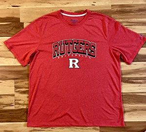 Rutgers University Scarlet Knights New Jersey Champion Red Shirt College NCAA - Picture 1 of 6
