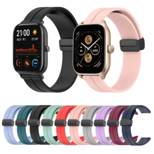 Magnetic Buckle Silicone Strap for Huami Amazfit GTR 4 3 2 2e 47mm GTR3 Pro - Picture 1 of 25