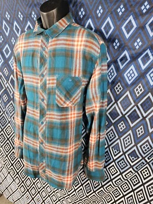 Рубашка на пуговицах Hawk для мальчиков размер XL синяя красно-белая грудь длина 46 дюймов 31 дюйм - Изображение 1 из 4