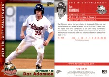 Dan Adamson 2010 MultiAd Tri-City ValleyCats #1 Card *AutographDen*