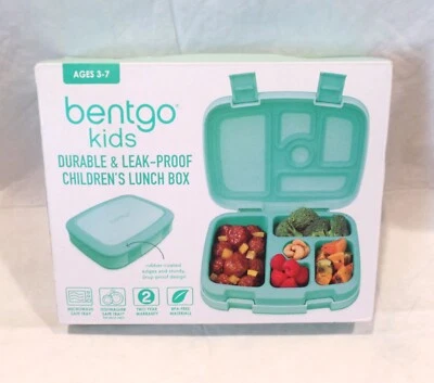 Bentgo Kids Duradero y a Prueba de Fugas 5 Compartimentos Niños Fiambrera Dino Nuevo Foto 1 de 3