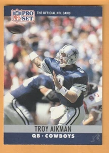 Troy Aikman Dallas Cowboys 1990 Pro Set #78 Salón de la fama UCLA Bruins 12L - Imagen 1 de 2
