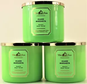 QTY 3 Bath & Body Works White Barn ISLAND MARGARITA 3 Wick 14.5Oz Scented Candle - Picture 1 of 1
