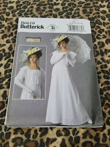 BUTTERICK Schnittmuster HISTORY B6610 KOSTÜM & MÜTZE Gr:6-14 UN-Cut (1484 - Bild 1 von 2