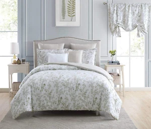 Home - Juego de edredón King, ropa de cama reversible de algodón, incluye fundas a juego con - Imagen 1 de 8