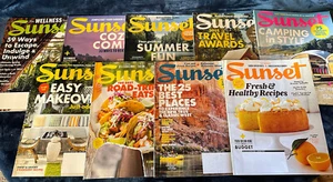 Sunset Magazine Lot of 9 Back Issues - 2015, 2019 - Picture 1 of 11