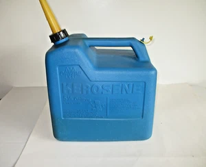 PRE BAN CHILTON VENTED 5 1/4 GAL GALLON KEROSENE CAN JUG BLUE GAS CAN - Picture 1 of 11