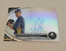 2013 Bowman Platinum Auto #BPAP-JH John Hellweg Milwaukee Brewers