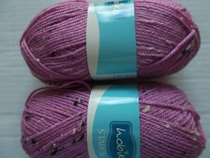 Lobiko Starfall tweed yarn, mauve tweed, lot of 2 (239 yds ea) - Picture 1 of 2