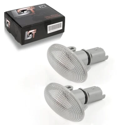 2x Side Indicator Blinker Light White Left Right for Citroen C2 Peugeot 206 307 - Image 1 of 4