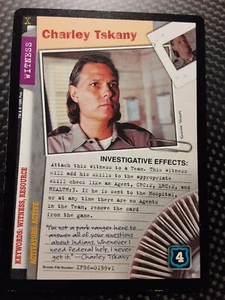 USPC The X-Files CCG - Premiere - MINT RARE Witness Card # 199 CHARLEY TSKANY - Picture 1 of 1