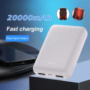 Chaleco térmico 20000 mAh 5 V/2,1 A batería banco de energía para chaqueta térmica chaleco calcetín - Imagen 1 de 16