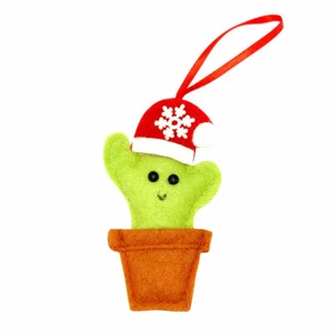 Adorno de Navidad de cactus | Decoración de árbol de Navidad - Imagen 1 de 3